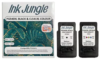 PG540XL Black & CL541XL Colour Ink Cartridge For Canon PIXMA MG4250 Printer • £26.95