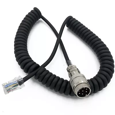 Round 8 Pin To 8 Pin RJ-45 Microphone Adapter Cable For Yaesu MD-200 100 MH-31 F • $13.87