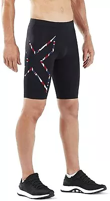 £18.04 • Buy 2XU Compression Running Shorts Mens - Black/Union Jack