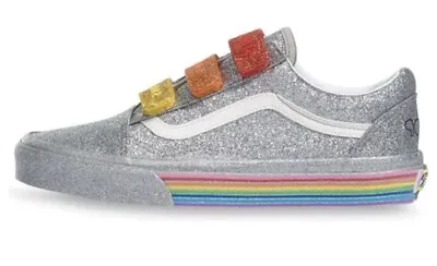 Vans Flour Shop X Old Skool V 'Silver Rainbow' VN0A3D292TO Men’s 3.5 Women’s 5 • $26.99