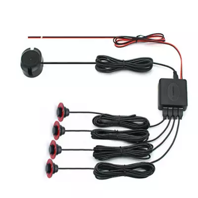 4 Parking Sensors Car Reverse Backup Rear Radar Alert System Buzzer Alarm Kit • $28.70