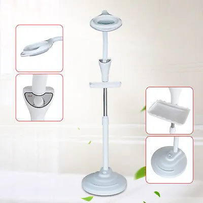 16X Magnifying Floor Stand Lamp Light Magnifier LED Tattoo Beauty Salon Lighting • $30.40
