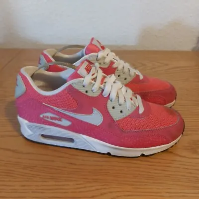 Nike Air Max 90 Pink White Trainers Size UK 4.5. Sneakers Shoes Womens Used  • £24.66