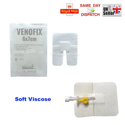 Fixation Dressing Cannula Venflon Butterfly Soft Viscose Sterile Latex Free • £19.99