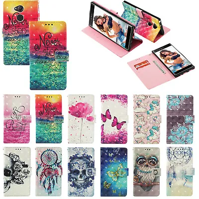 $7.58 • Buy 3D Pattern PU Leather Flip Wallet Case Phone Cover For Sony Xperia 20 10 L3 XA2