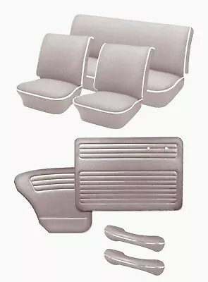 1965-67 VW Bug OEM Classic Seat Upholstery And Door Panel Set - Gray • $1174.89