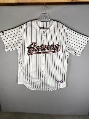 Authentic Vintage Houston Astros Pinstripe MLB Jersey Baseball Majestic Size L • $74.99