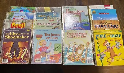 Vintage Children's Book Collection Lot Of 17 A Little Golden Book Free Shipping • $19