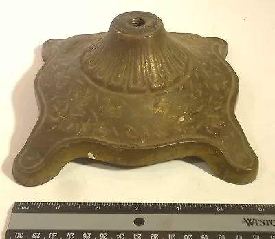 Antique Vintage Brass Lamp Base Stand • $20