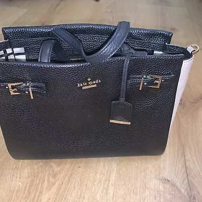 Kate Spade Handbag Black And Cream Leather. • £50