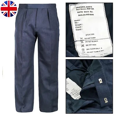 100% Wool Trousers Pants British Army Royal Air Force RAF Uniform No 1 OA • £9.22