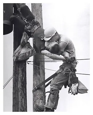  Kiss Of Life  Lineman Reviving Fellow Worker 1968 Pulitzer Winner 8x10 Reprint • $8.49