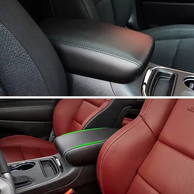 BLACK Center Armrest Box Protection Micro Leather Cover For Dodge Durango 11-17 • $10.99