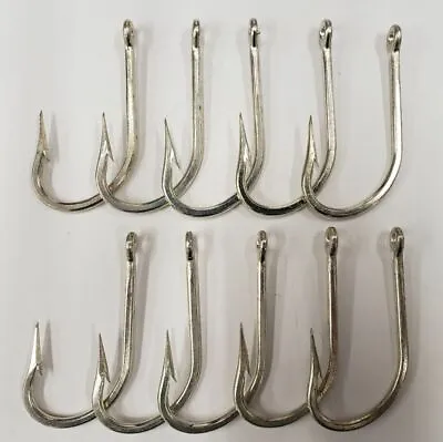 10 Mustad 7754DT-10 Size 10/0 Saltwater Big Game Bay King Duratin 2X Hooks BULK • $19.99