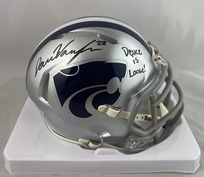 Deuce Vaughn Signed Kansas State Wildcats Speed Mini Helmet Bas Coa • $79.95