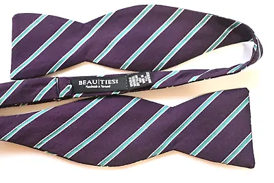 Beau Ties Men's Bow Tie Purple/striped Width: 2.50  Length: Adjustable  • $14.98