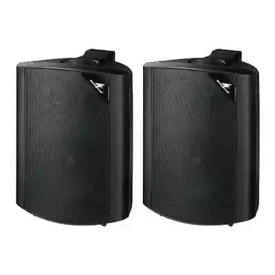 1 X Pair Monacor EUL-60/SW Black PA Speakers 100v Line 15/7.5/4/2/1WRMS • £79