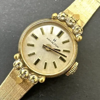 Vintage Watch Women Cocktail Hamilton Manual Wind 18.9 MM • $38.95