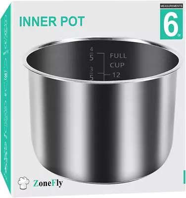 6Qt Power Cooker XL Replacement Inner Pot Stainless Steel Compatible For 6Qt • $49.99