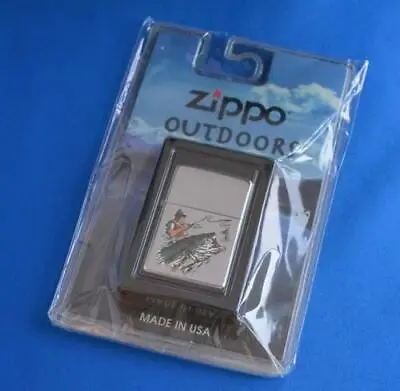 Zippo Lighter Fish Fishing Bass Fishing Blister Pack Unused Imported From Japan • £141.44