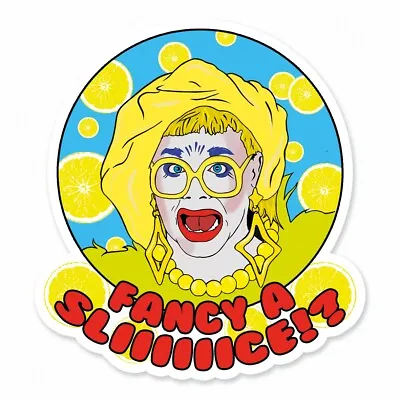 Ginny Lemon Fancy A Slice UK Drag Race Inspired Vinyl Sticker • £2