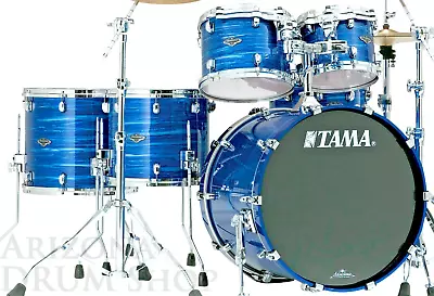 TAMA STARCLASSIC New Walnut / Birch 5pc Lacquer Ocean Blue Ripple - IN STOCK ! • $2599.99