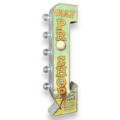 Golf Pro Shop LED Sign 25  Double Sided Marquee Vintage Retro Design • $65