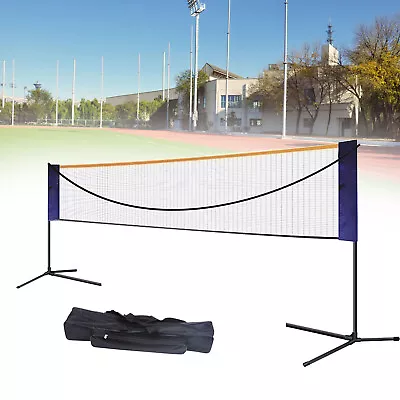 20FT Portable Badminton Net Adjustable Indoor Outdoor Volleyball Training Court • $54.15