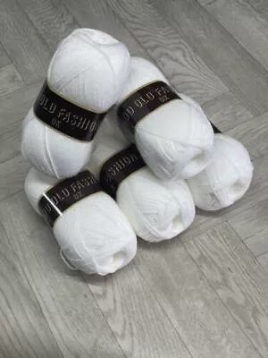 Vintage Cotton Yarn DK Knitting/Crochet *Acrylic* Wool Ball 100g 4mm FREE P&P! • £7.99