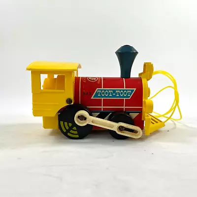 Vintage 1964 Fisher Price Toy - Toot-Toot Train Engine #643 With Pull String • $20