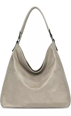 New Montana West Hobo Bag For Women Vegan Leather Pebbled Tan Khaki Purse • $27.99