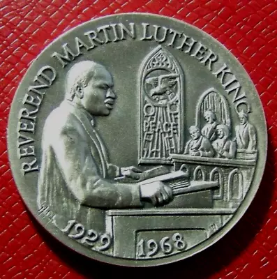 Reverend Martin Luther King-Longines Medal 34 Grams.999 Antique Silver • $45.88