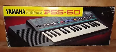 Yamaha Portasound PSS-50 Vintage Electric Keyboard Boxed + Manual & Sheet Music • £25