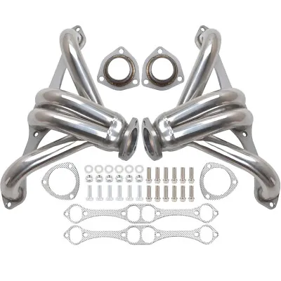 For Chevy Small Block SB V8 262 265 283 305 327 350 400 Stainless Hugger Headers • $116.99