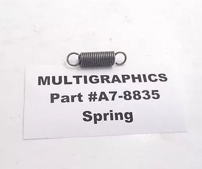 MULTIGRAPHICS A7-8835 Spring - Prepaid Shipping • $6.95