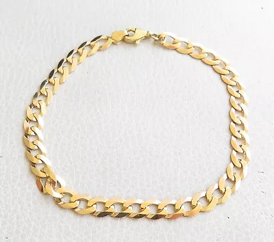 Genuine Solid Chain Bracelet In 9K Yellow Gold Length20.5cm 6.13Grams • $185