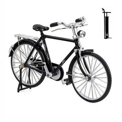 1:10 Miniature Alloy Bicycle Bike Alloy Model Bicycle Collection Ornament • £15.04