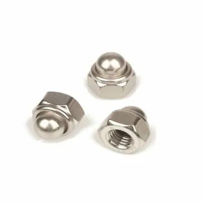 Hexagon Domed Cap Nut Nylon Insert A2 Stainless Steel M4 M5 M6 M8 M10 M12 M16 • £1.97