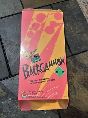 Vintage Mattel California Classics To-Go Neon Backgammon Game NIP 1992 • $5.99