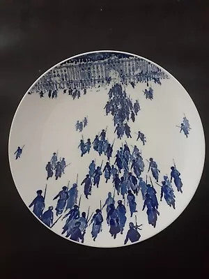 VTG Meissen Storming Of The Winter Palace In 1917 St. Petersburg Wall Plate RARE • $99