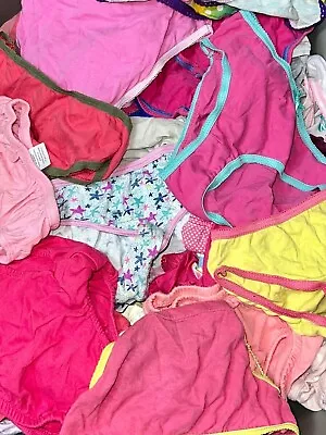 Vintage Girls Panties Lot Of 10 Bikini Brief Junior Kids Underwear Sizes 2T - 16 • $24.88