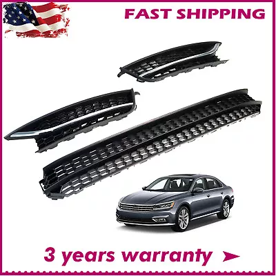 For 2012-2015 VW Passat Front Bumper Radiator Lower Grille Grill Fog Light Cover • $53.45