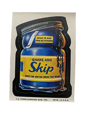 Shake And Skip Great For Writing - Topps Wacky Packages Series 9 - 1974 Vintage • $3.99