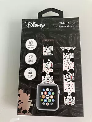 Disney Mickey Mouse Apple Watch Wrist Band. Series 1-7. Case 42-45mm.New. Boxed. • £6