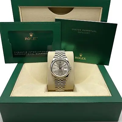 Rolex Datejust 36mm 126200 Jubilee Steel Silver Dial Automatic Watch B&P 2023 • $13410.35