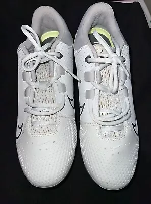 Nike HyperDiamond 4 Pro Metal Softball Cleats White Black Women's Size 8 • $55.99