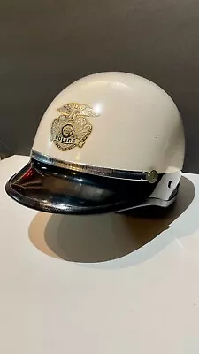 Original Vintage 1960's '70s LAPD Bell Toptex Motorcycle Helmet Size Medium • $99.95