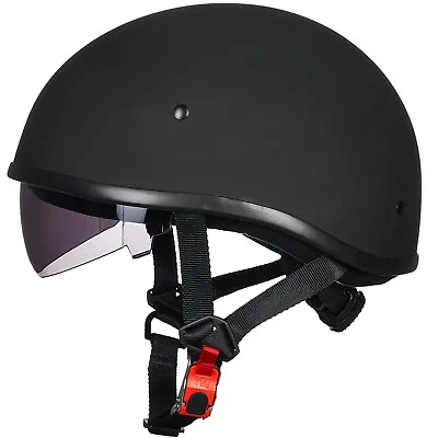 ILM Seller Refurbish Motorcycle Half Helmet Quick Release Strap Sun Visor DOT • $24.99