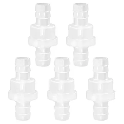 5 Packs Check Valve 3/8” (10MM) One-Way PVDF Plastic Hose Barb • $15.80