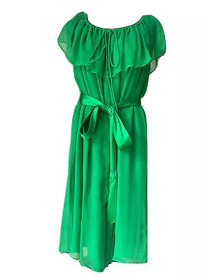 MIGUELINA Emerald Green   Bow  Dress  ( S ) • $119.99